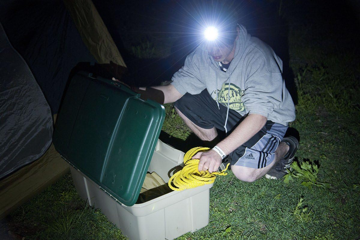 Dorcy 215-Lumen Weather Resistant Spot Beam LED Headlight, Black and Gold (41-2097)
