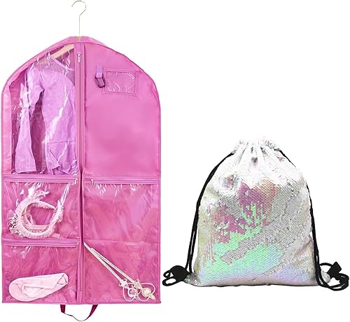 Vista 22 de Bolsa de ropa colgante impermeable, bolsas de ropa de 40 pulgadas para colgar ropa, bolsas de ropa para almacenamiento de viajes, bolsa de ropa