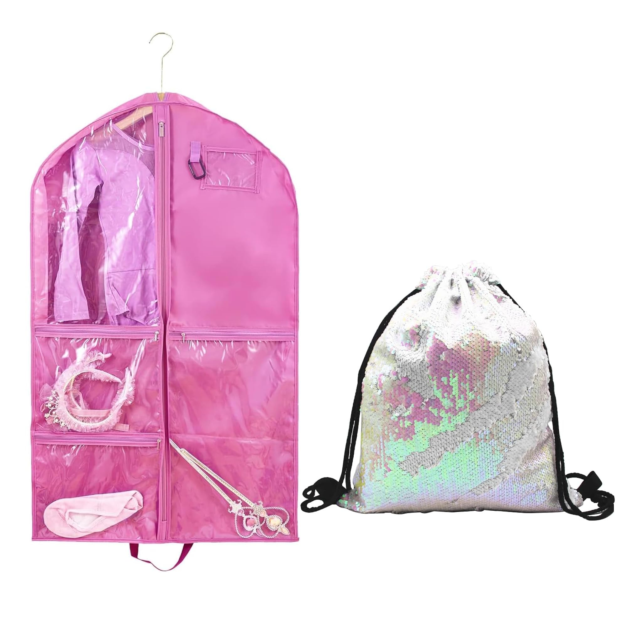 Dance Costume Garment Bag for Dancers with Backpack Storage