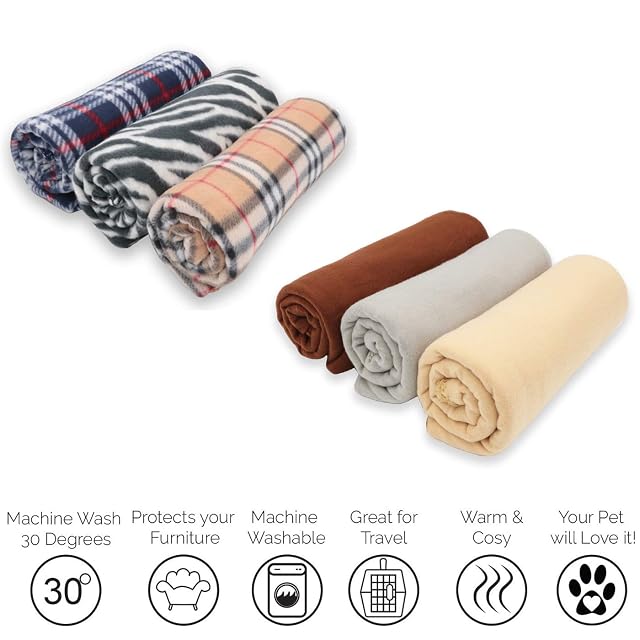 Foto 3 de 7 de MERCURY TEXTIL –Mantas Suave de Felpa- Pack de 6 Mixto