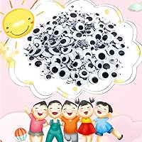 Vista 7 de 1210 piezas Googly Wiggle Eyes autoadhesivas, para manualidades, varios tamaños de 0.157 in a 0.984 in para bricolaje ZZYI
