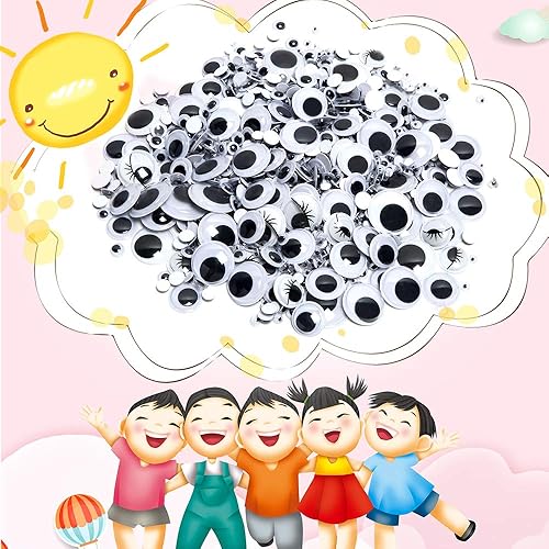 Miniatura 7 de 1210pcs Googly Wiggle Eyes Self Adhesive, for Craft Sticker Multi Sizes 4mm to 25mm for DIY by ZZYI