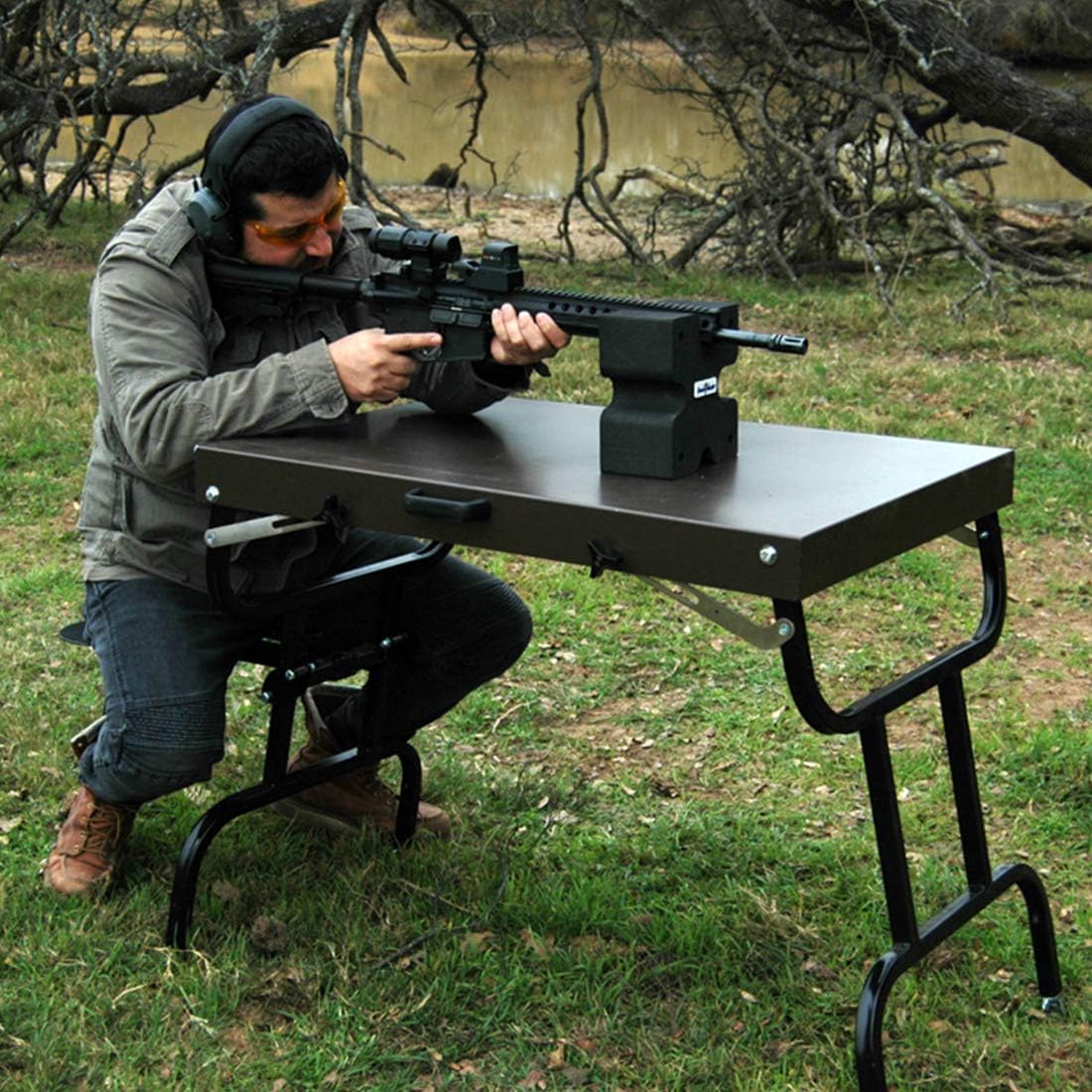 BenchMaster Shooting Rests, Rifle Blocks, Made of High-Density Foam, Made in USA (X-Block Rifle Cradle) : Sports & Outdoors