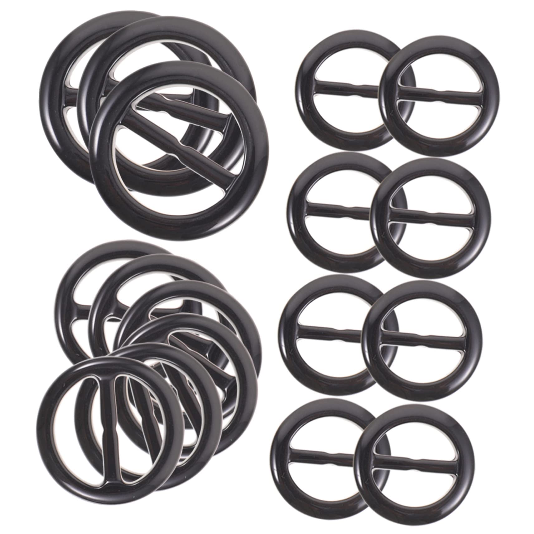 60 Stück Runde Japanische Schnalle Winterschals Für Schwarz Accessoires Für Damen Winterschals Schal Clip Ring Schal Krawatte Schnalle Ringe Kunststoff Schal Ringe