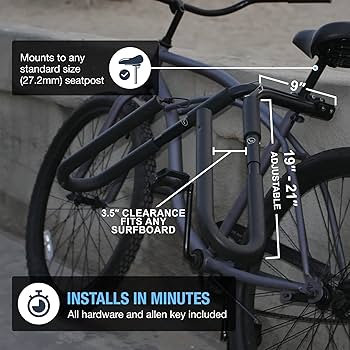 【新品】FK サーフボード　Bike Rack Amazon.com: XZCheng Surfboard Bike Rack - Adjustable