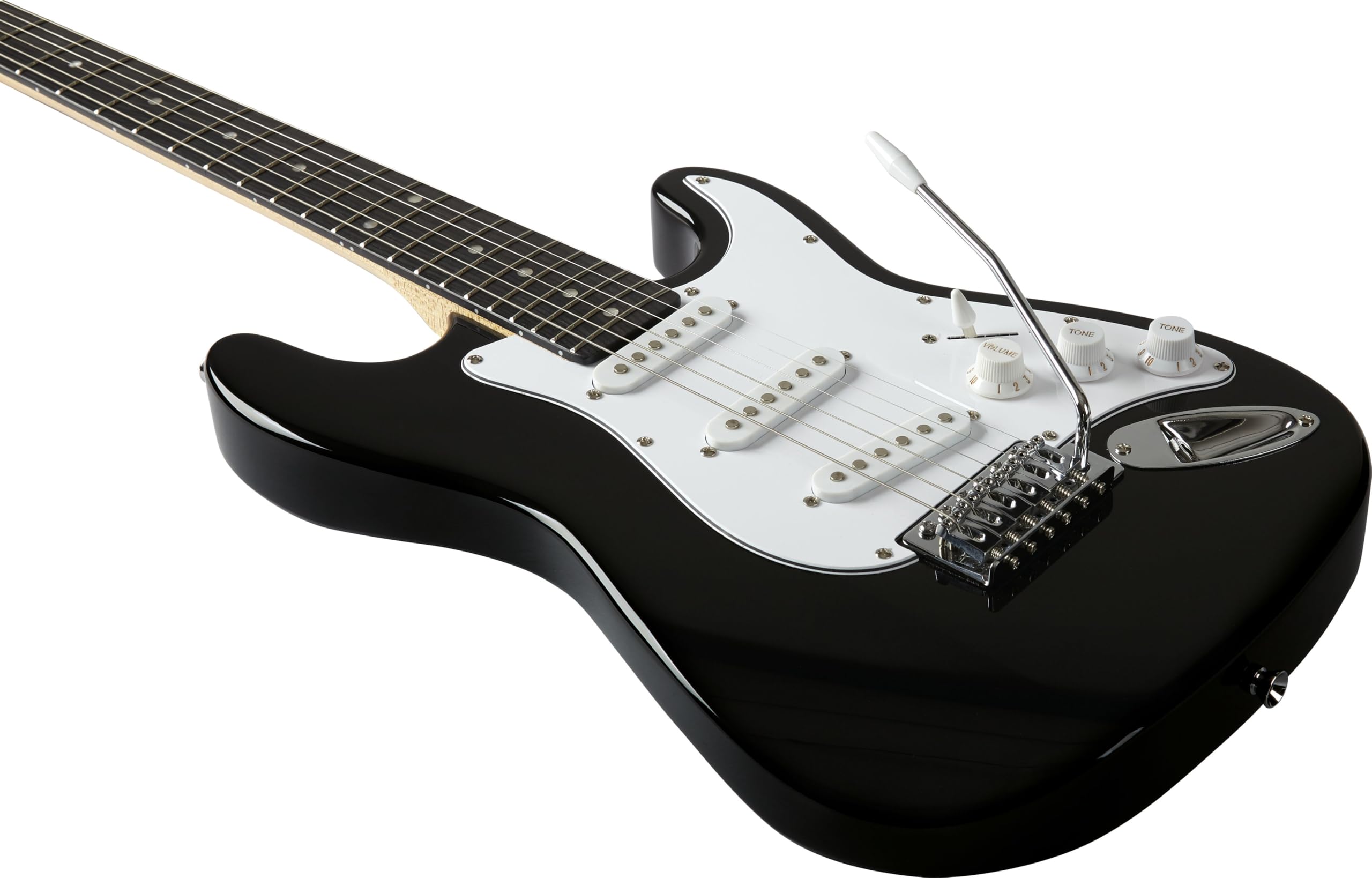 EKO Music S-100 3/4 Guitare électrique Stratocaster 6 Cordes Rouge