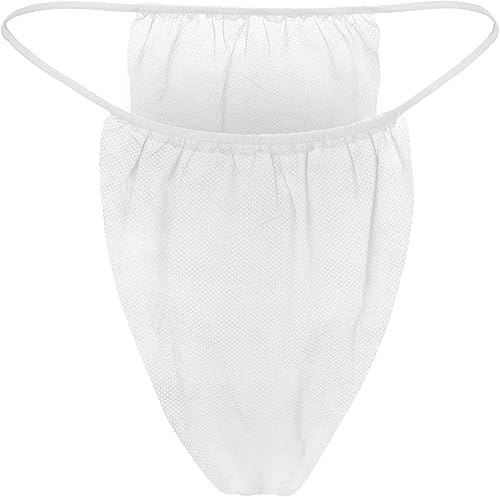 True Fit Try On Bragas desechables de bikini Missy - Ropa interior desechable para vestidor y spa - Material hipoalergénico duradero - 25 unidades