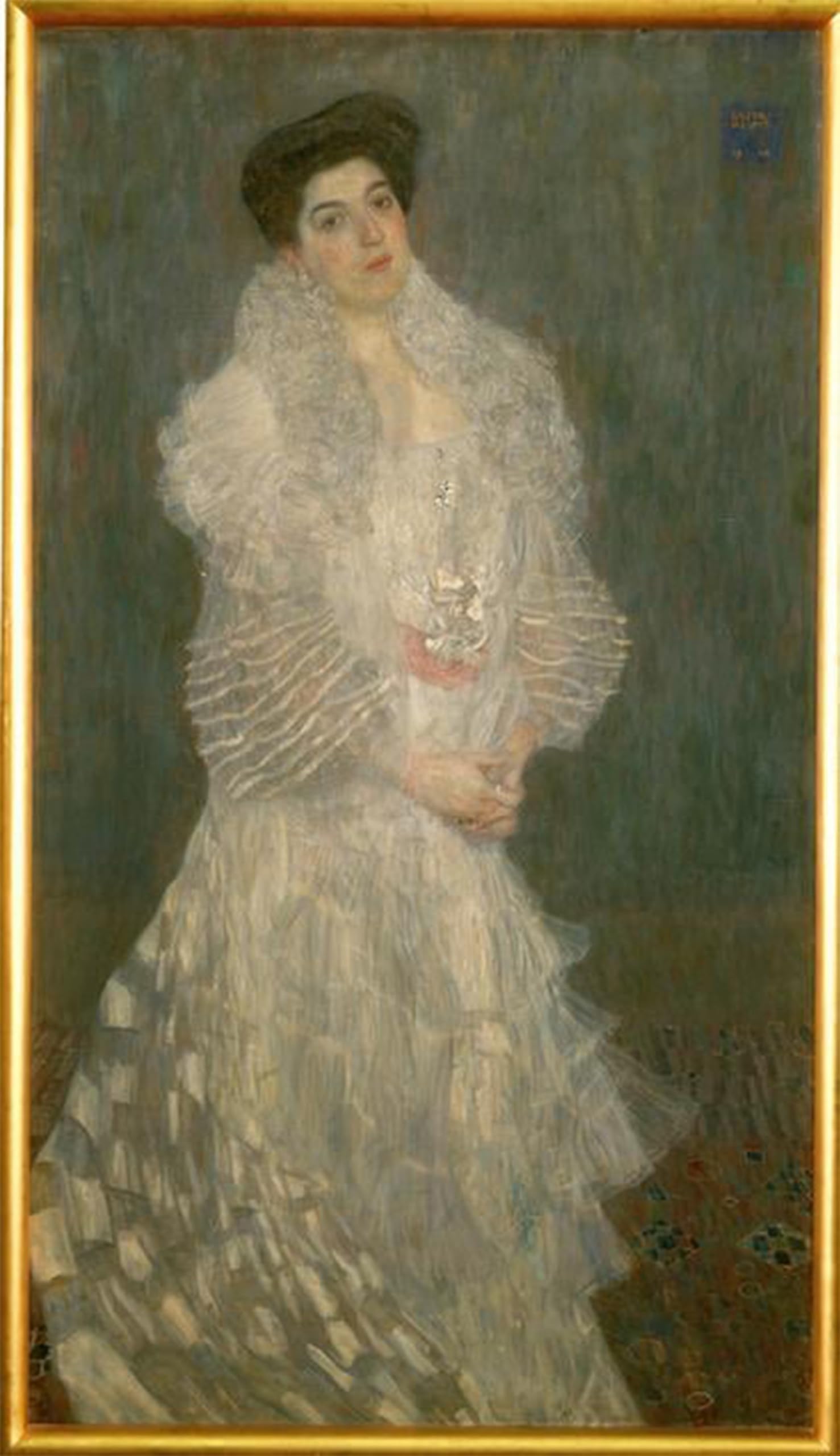 SERENDIPITP Aesthetic Poster Photo Wall Print Retro Picture Bildnis Hermine Gallia by Gustav Klimt Modern Wall Artwork for Home Decor 60x90cm