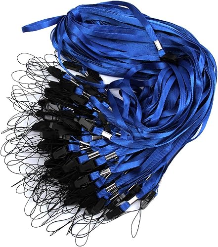 Miniatura 10 de ICObuty Correa de cuello desmontable con cordón, 100 unidades, liberación rápida, venta completa a granel para portatarjetas de identificación,