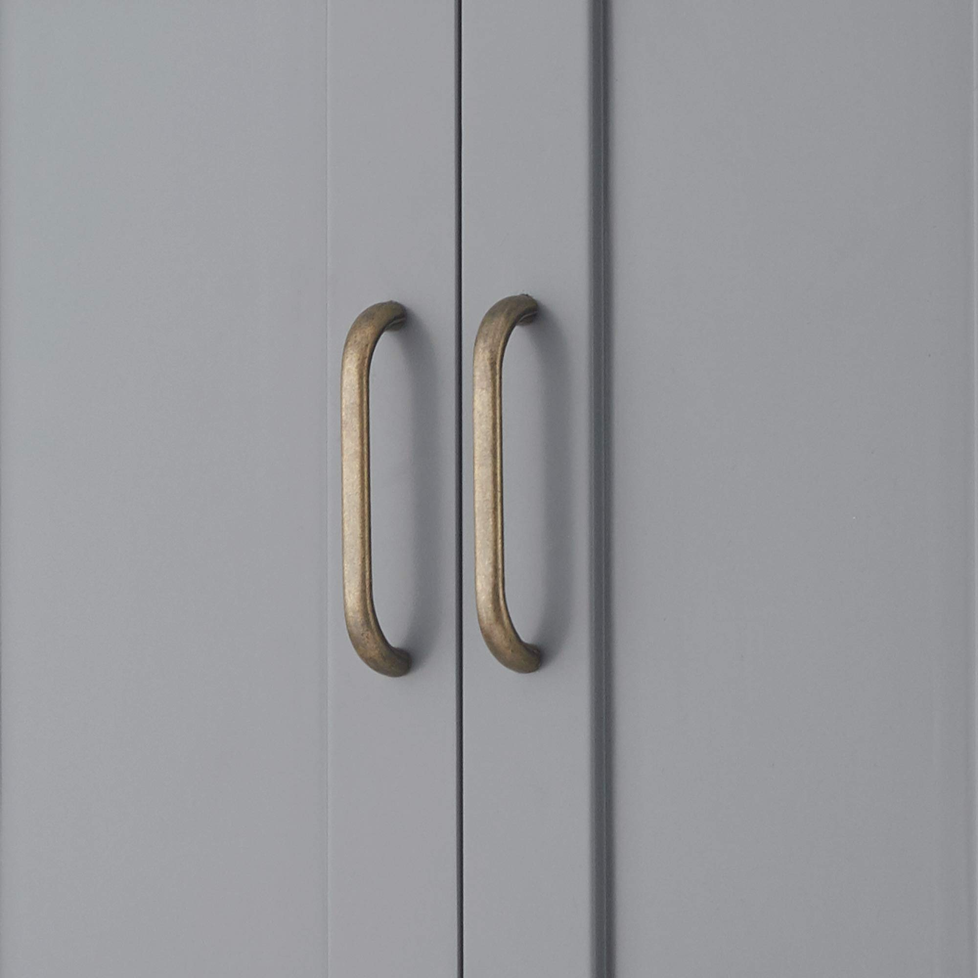 Teamson Home Mercer Meubles de Salle de Bain en Bois Meuble de Rangement Mural pour médicaments avec étagère Ouverte Gris EHF-F0019