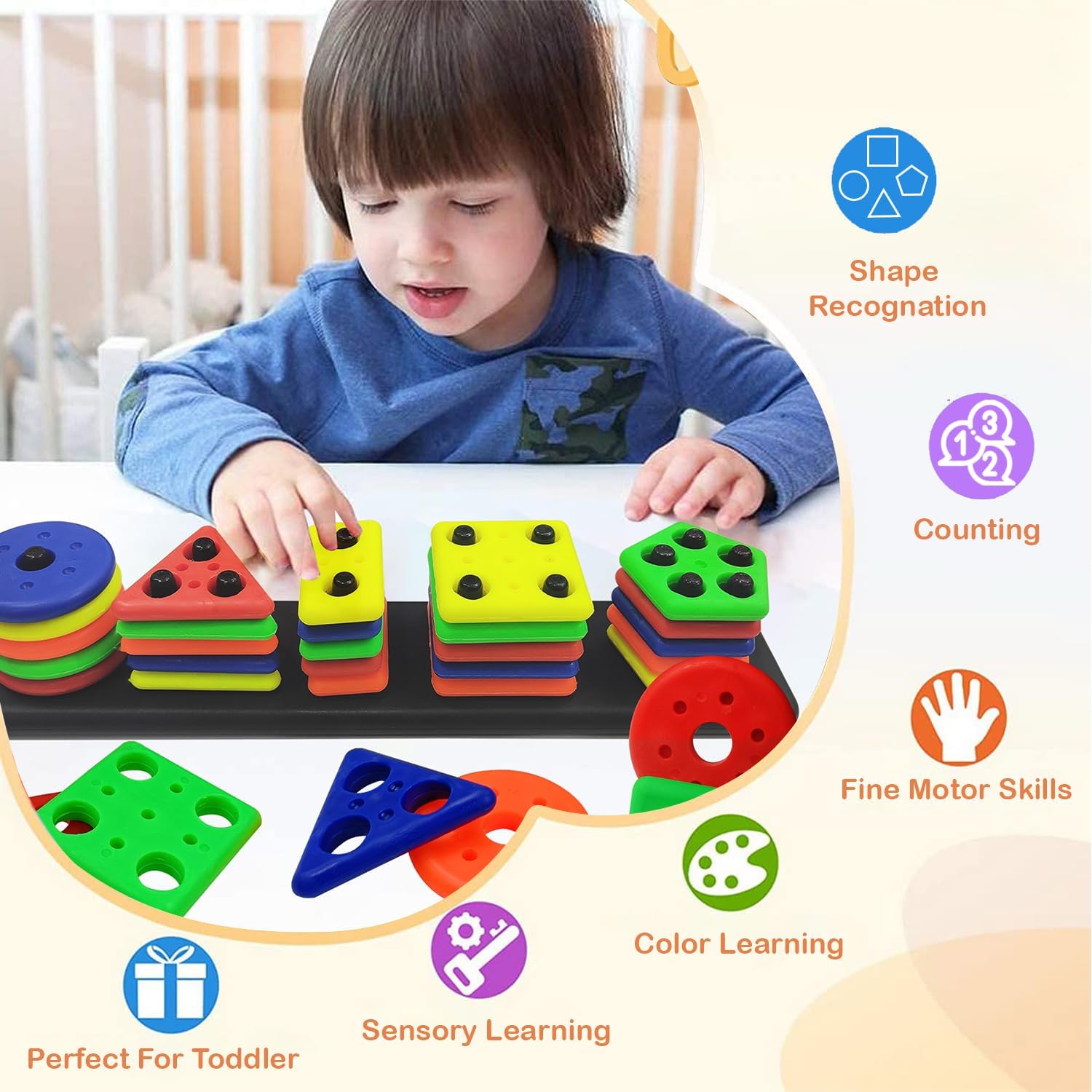 Fine Motor Skills Toy Smart Games 142Pcs Montessori Smart Sticks ...