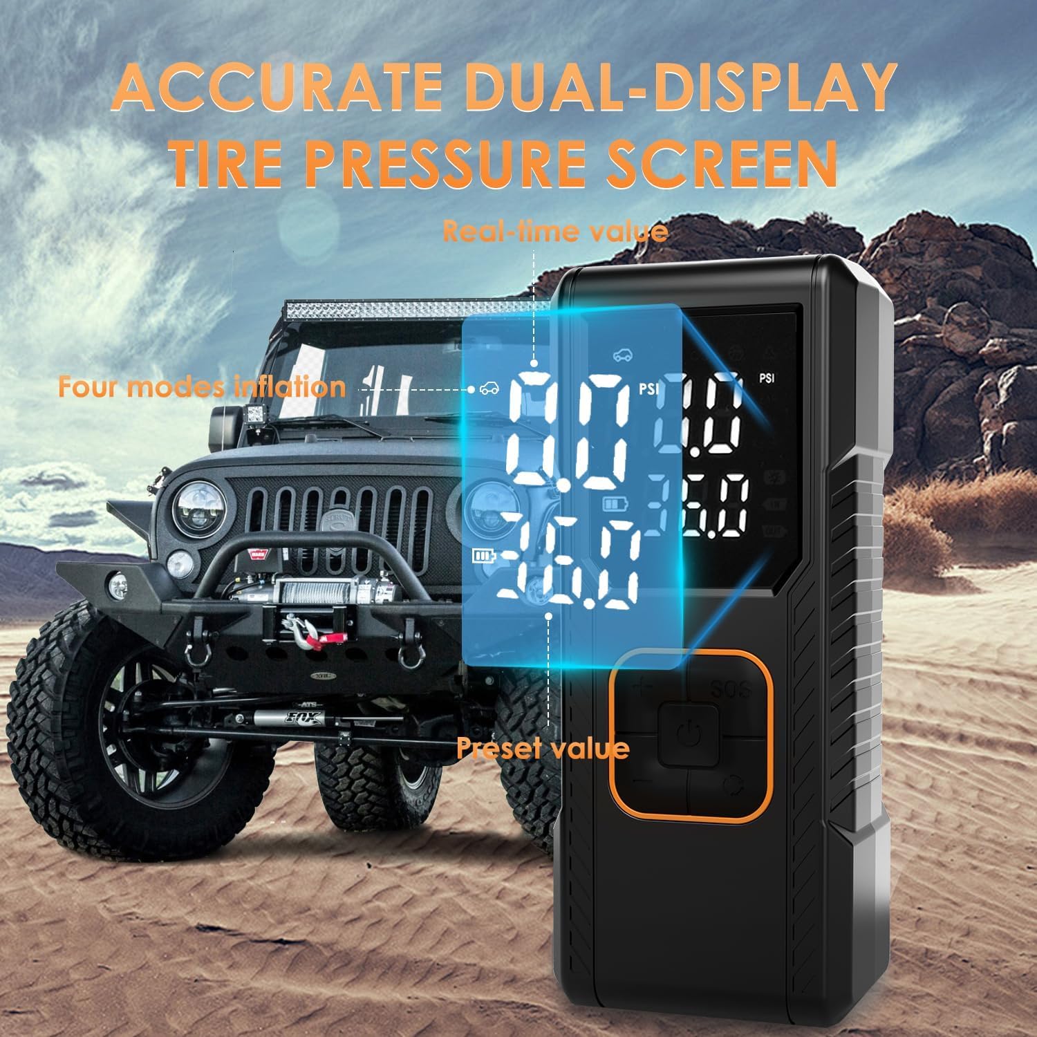 Portable Tire Inflator - Fast & Cordless Air Pump -6 Portable Tire Inflator - Fast & Cordless Air Pump -6