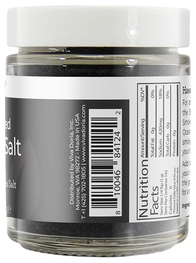 Sal Marina Negra Lava Ahumada Viva Doria Fina 5 Oz miniatura 3