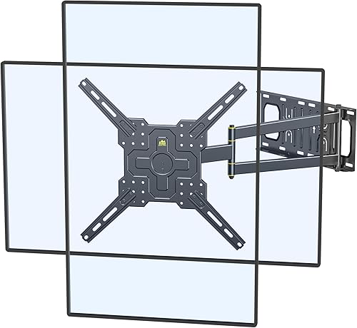 Miniatura 9 de FORGING MOUNT Soporte de TV de esquina con brazo largo de 25.6 pulgadas, soporte de pared de movimiento completo horizontal a vertical, soporte de