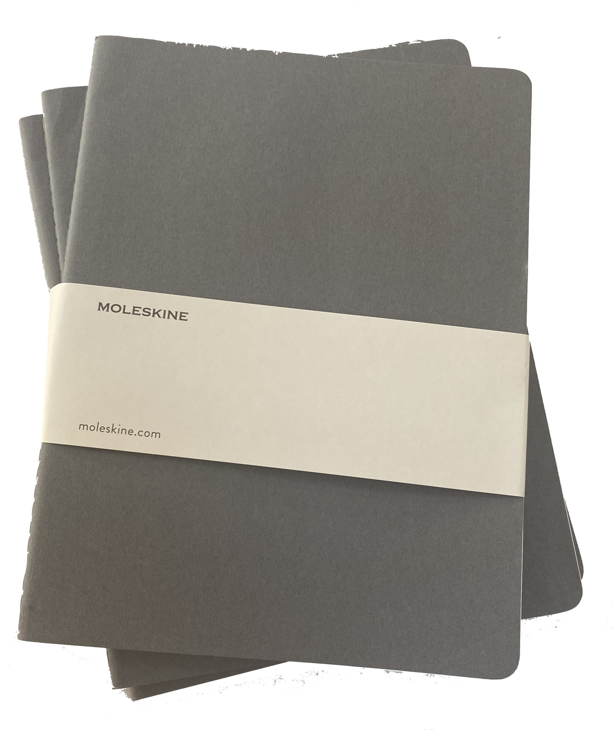 Moleskine Three Pack Notebooks 25x19cm, Pebble Grey