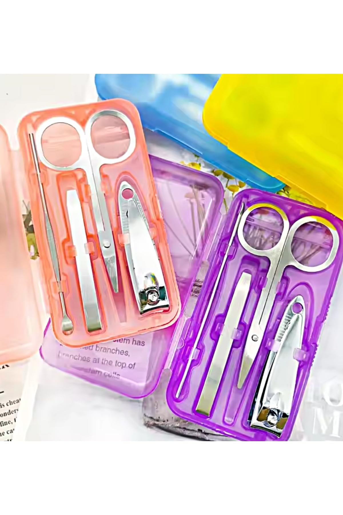 4'lü Set Manikür Pedikür Seti Mini Boy Seyahat Bakım Seti