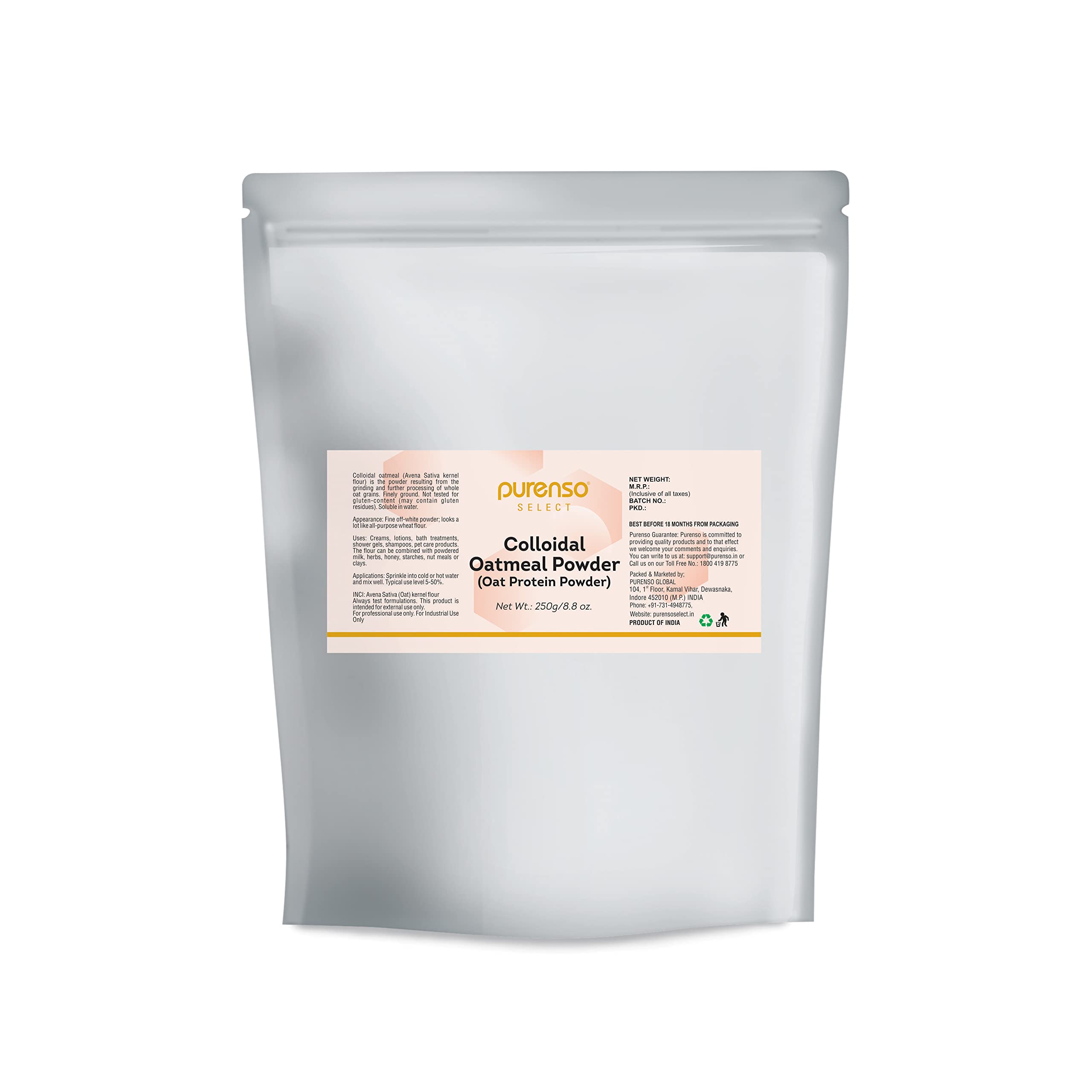 Purenso Select - Colloidal Oatmeal Powder, 250g I DIY Making Soap, Cream, Lotion, Cosmetics-image-45