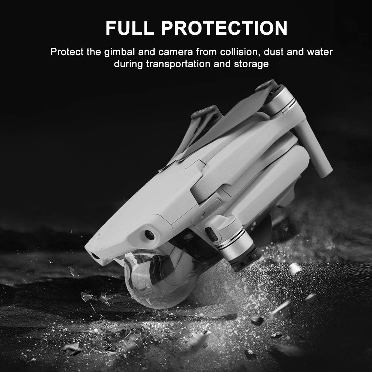 XBERSTAR Gimbal Cover Guard Clamp Camera Protector Cap Hood for DJI MAVIC AIR 2 Drone Quadcopter
