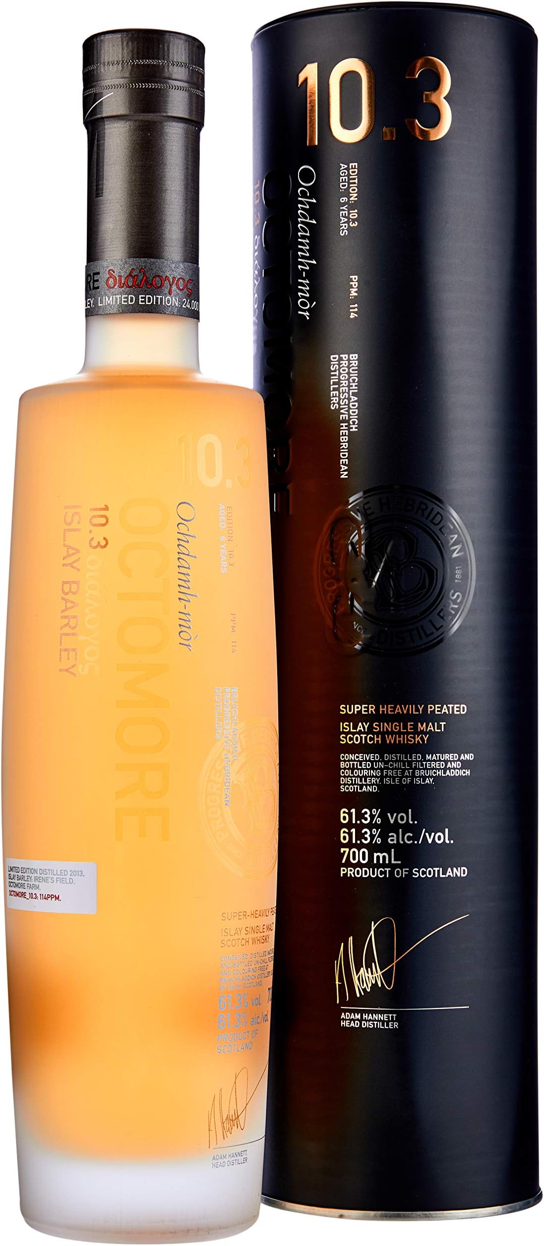 Octomore 10.3 Super-Heavily Peated Islay Single Malt Scotch Whisky, 70cl
