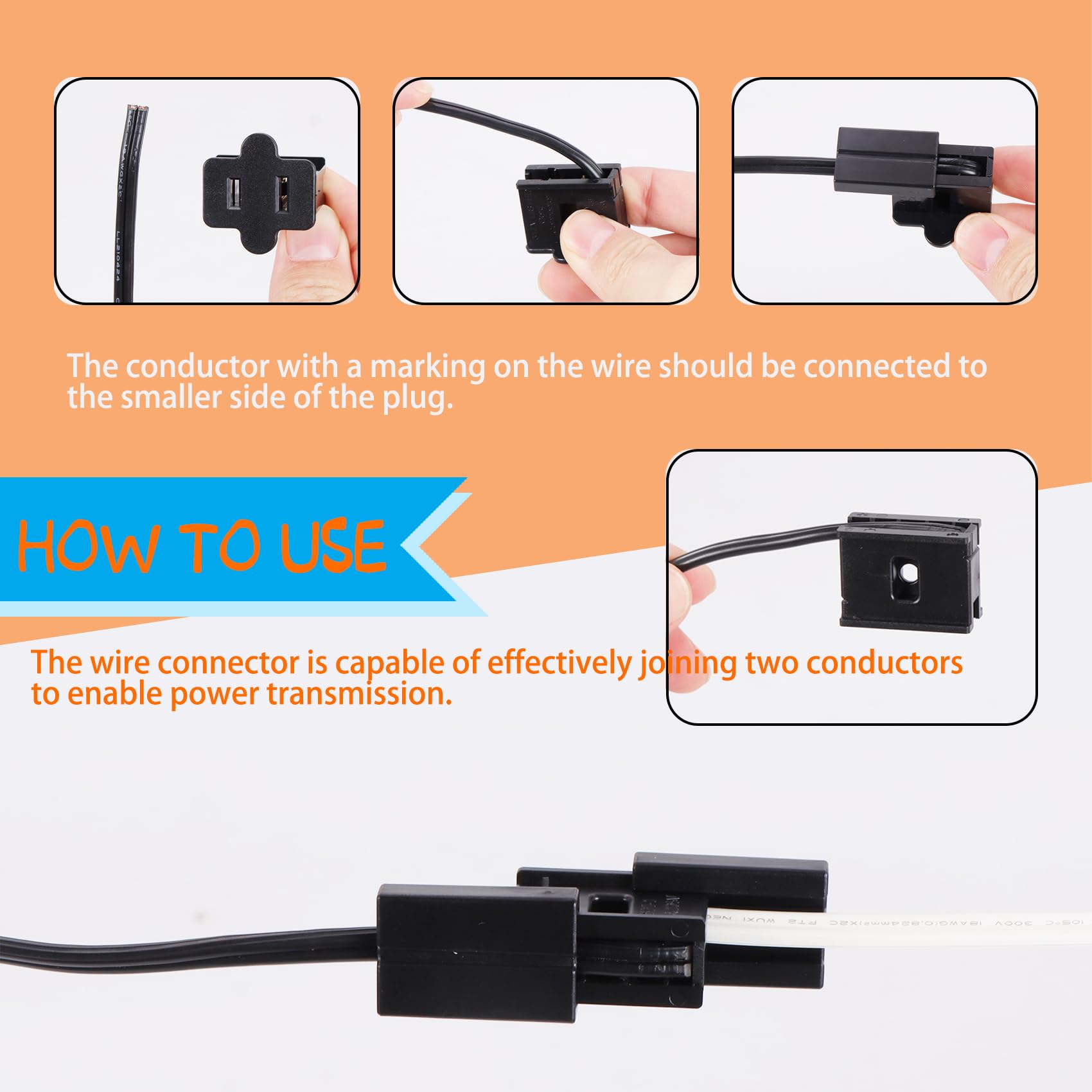 Cable conductor de calibre 18, cable negro SPT-2 de 100 pies, cable trenzado de 18 AWG, cable eléctrico de entierro directo para iluminación de paisaje