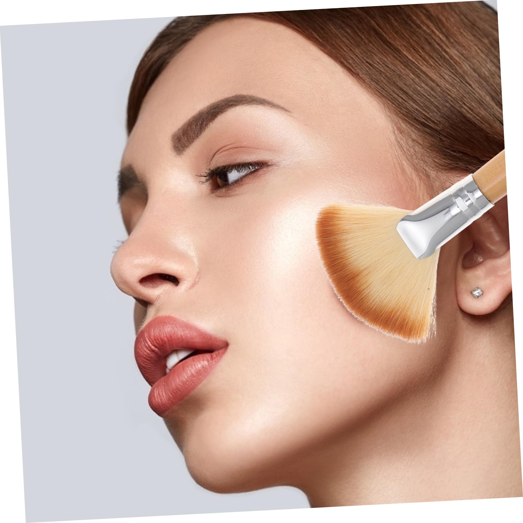 PLAFOPE 10piezas Brochas De Maquillaje Para y Resaltador Brochas Para y Acabado Profesionales De Maquillaje Para