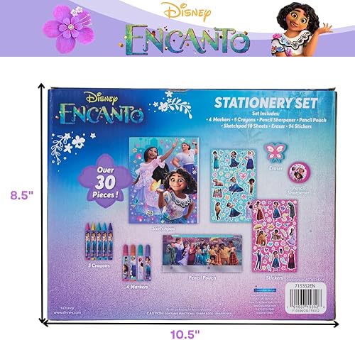 Miniatura 8 de Innovative Designs Disney Encanto Kids - Juego de calcomanías y arte para colorear para niños, 30 piezas. Suministros escolares y de manualidades