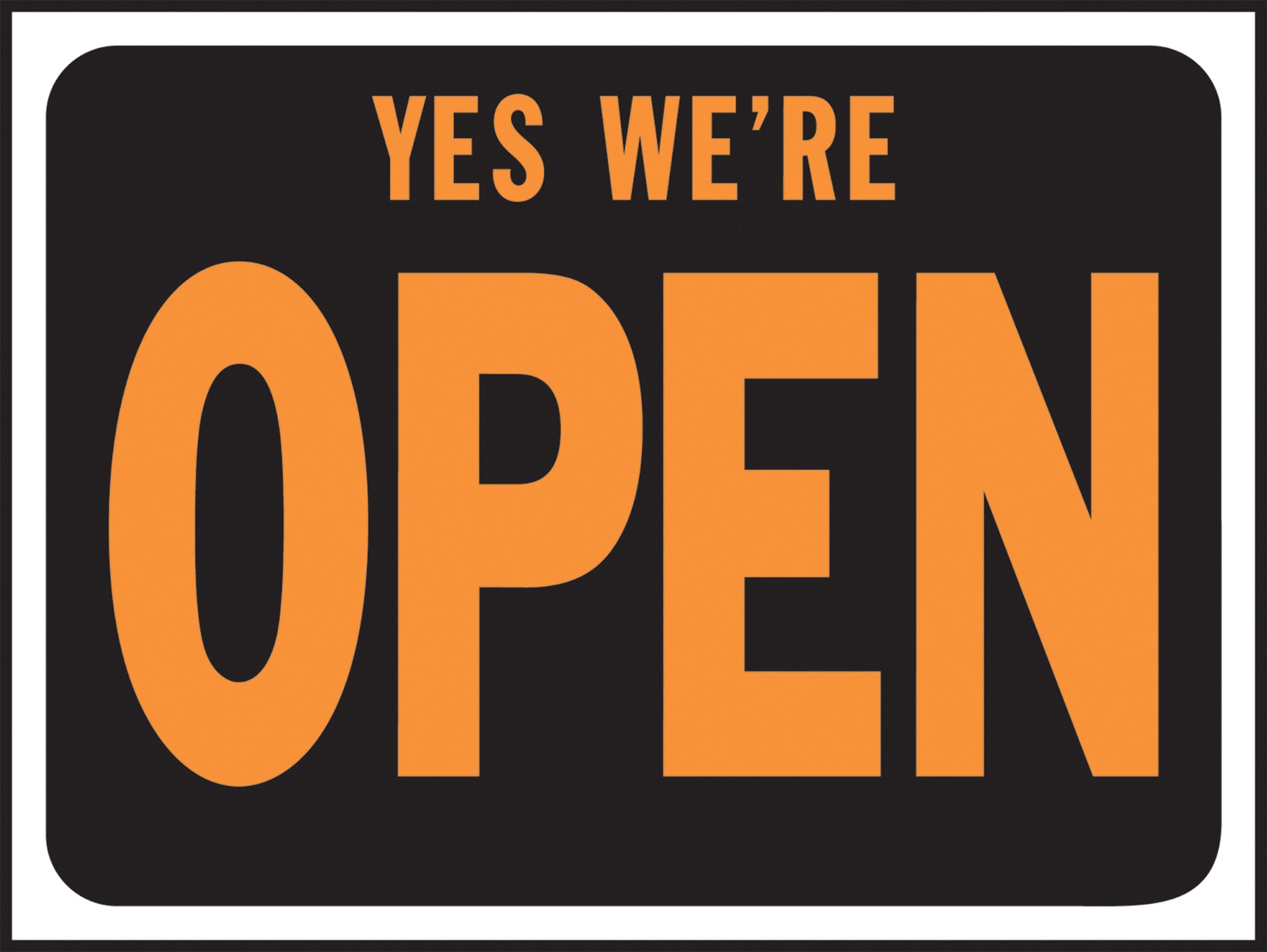 Amazon.com: Yes We're Open Sign [Set of 10] : Home & Kitchen