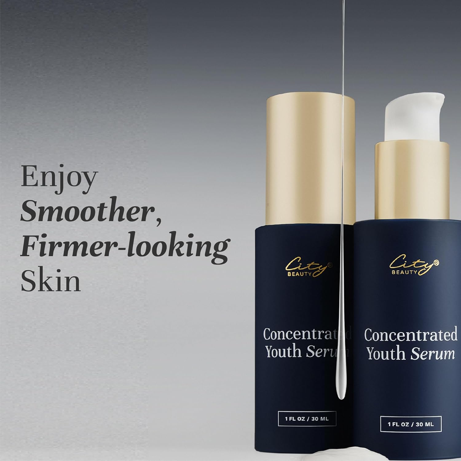 City Beauty Concentrated Youth Serum - Anti-Aging Face Serum - Firm & Smooth - Light-Activated Wrinkle Solution With Advanced Enzymes - Visibly Smooths Fine Lines & Wrinkles - Image 7