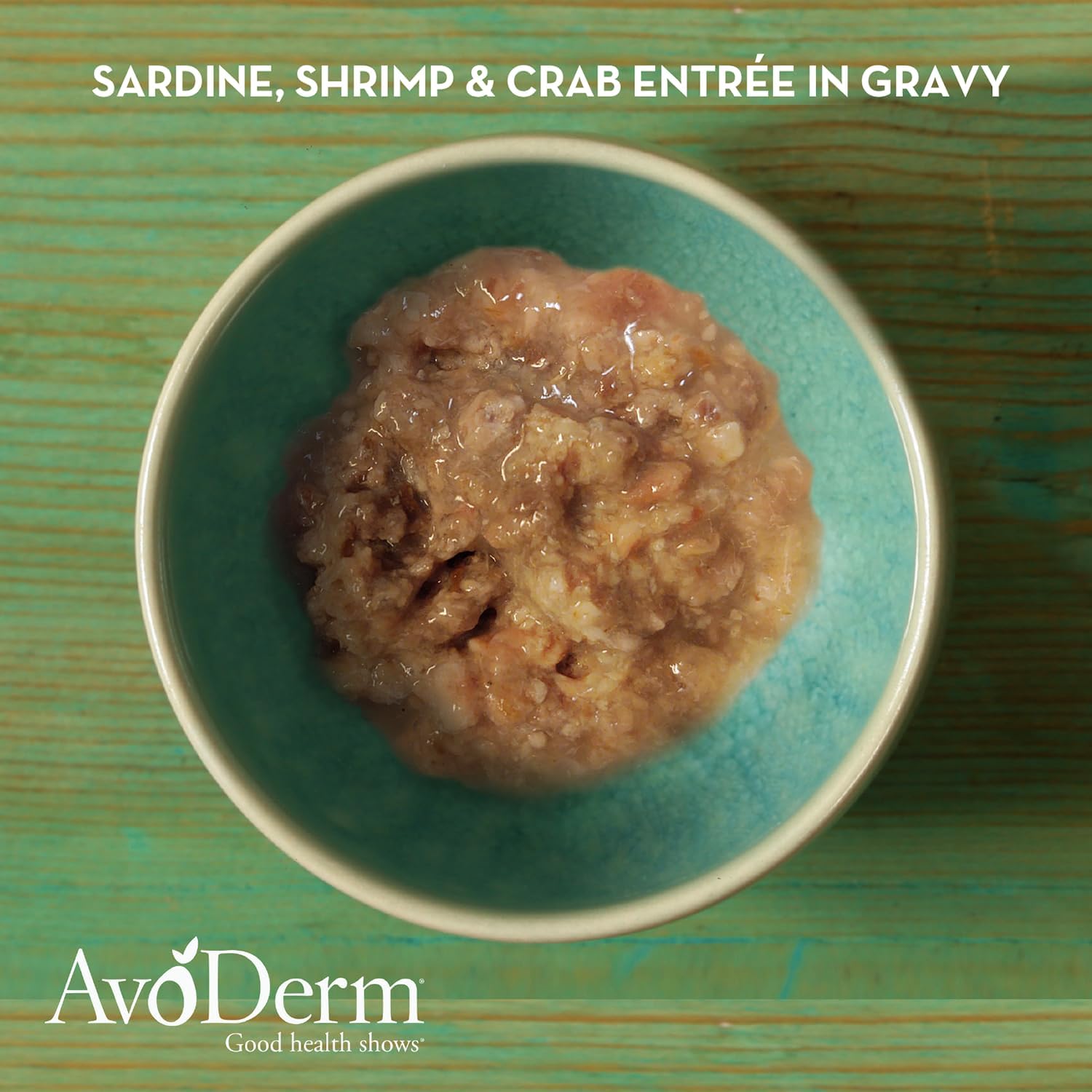 AvoDerm Natural Grain Free Sardine, Shrimp & Crab Entrée in Gravy Wet Cat Food 3 oz