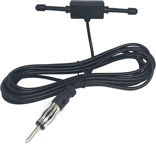 Miniatura 2 de Antena universal AM FM Dipole para coche, coche, camión, SUV, radio estéreo, receptor sintonizador oculto, antena de radio con conector DIN