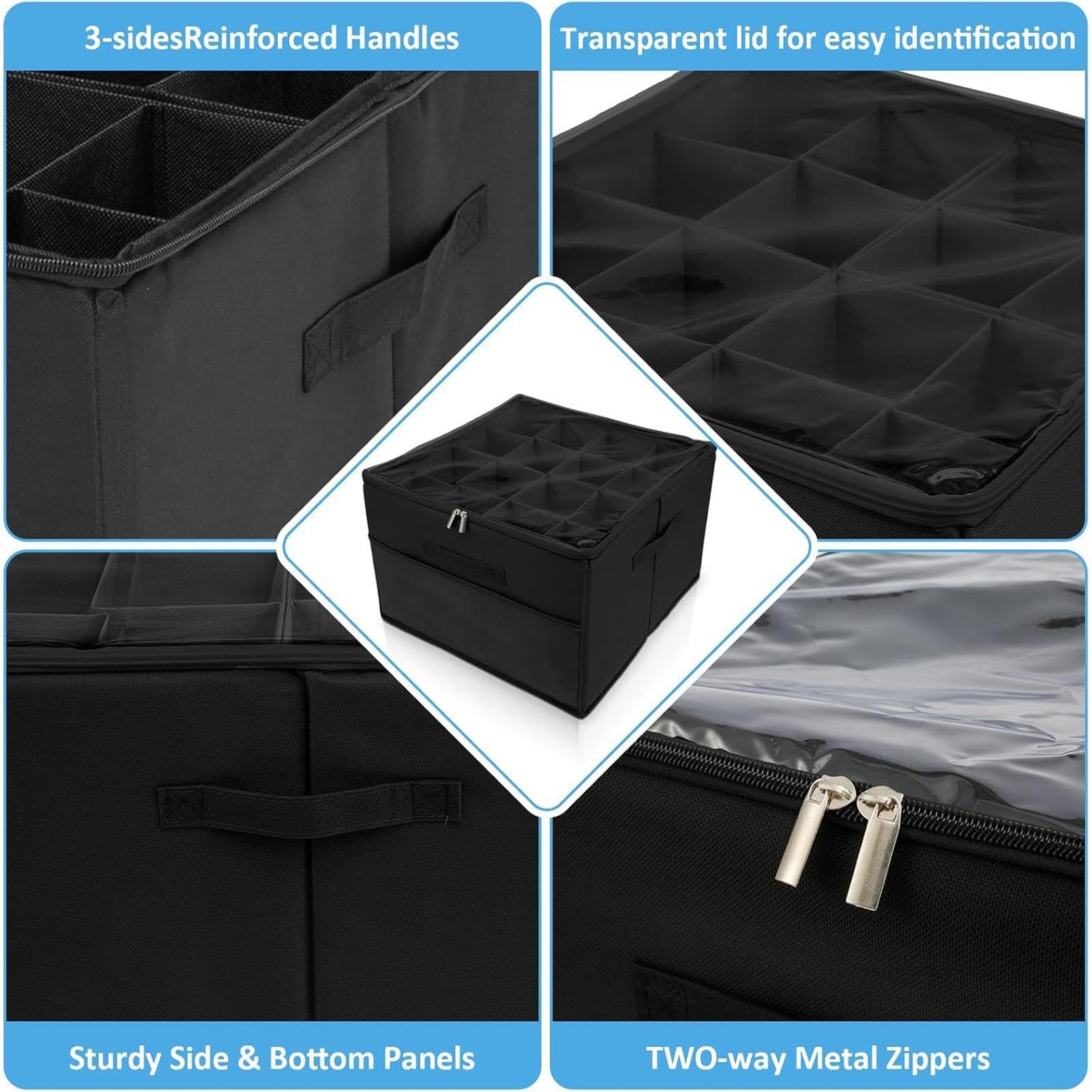 Organizer cubo per scarpe, divisore regolabile per scarpe, contenitore | portatile per la casa, contenitore portaoggetti ad alta capacità per lavanderia, camera da , soggiorno, ingresso, 44 x 4