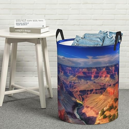 Miniatura 8 de Beauty Grand Canyon print Circular Hamper Waterproof Storage Bin Organizer Basket Laundry Hamper With Handles For Clothes Toys Medium