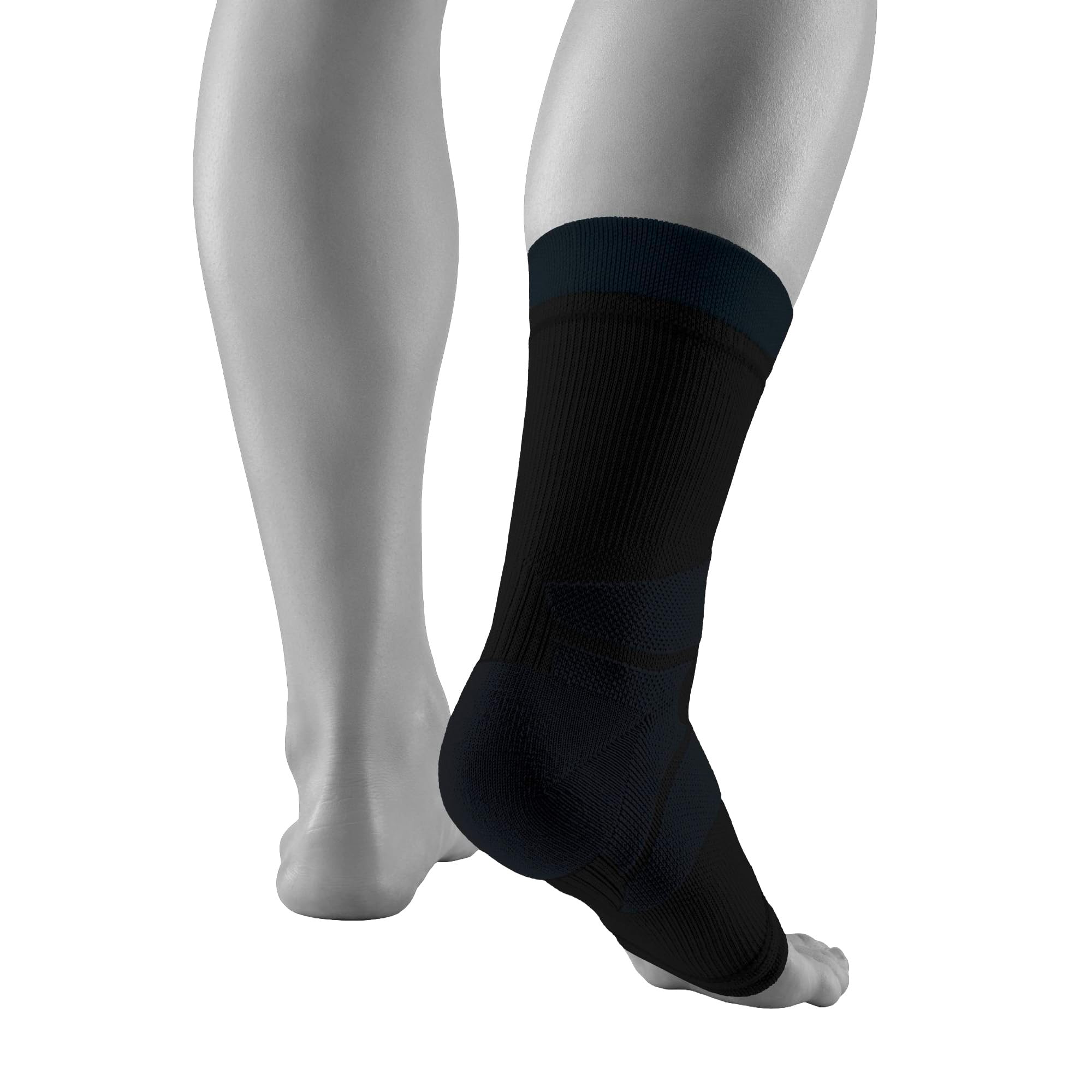 BAUERFEIND Manchon de cheville « Outdoor Compression Ankle Support », 1 chevillère unisexe en laine mérinos, portable à droite et à gauche, bandage de cheville pour équipement de randonnée