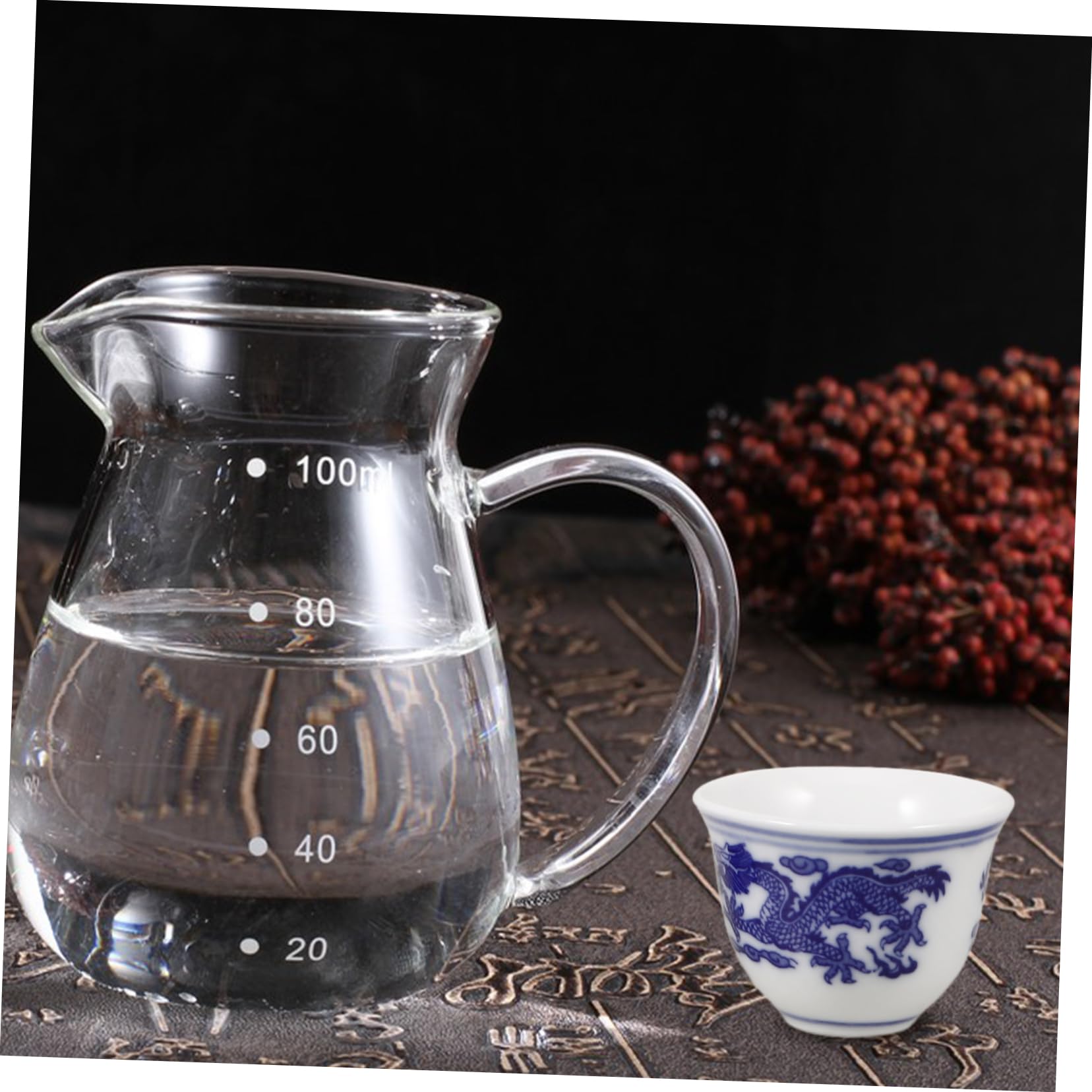 PRETYZOOM 20 Piezas Vaso De De Porcelana Azul y white. Tazón De Té De Kung Fu Taza Para Beber Taza De Té Chino Taza De Te Chino Copa De Vino Del Templo Taza De Tiro Cerámica