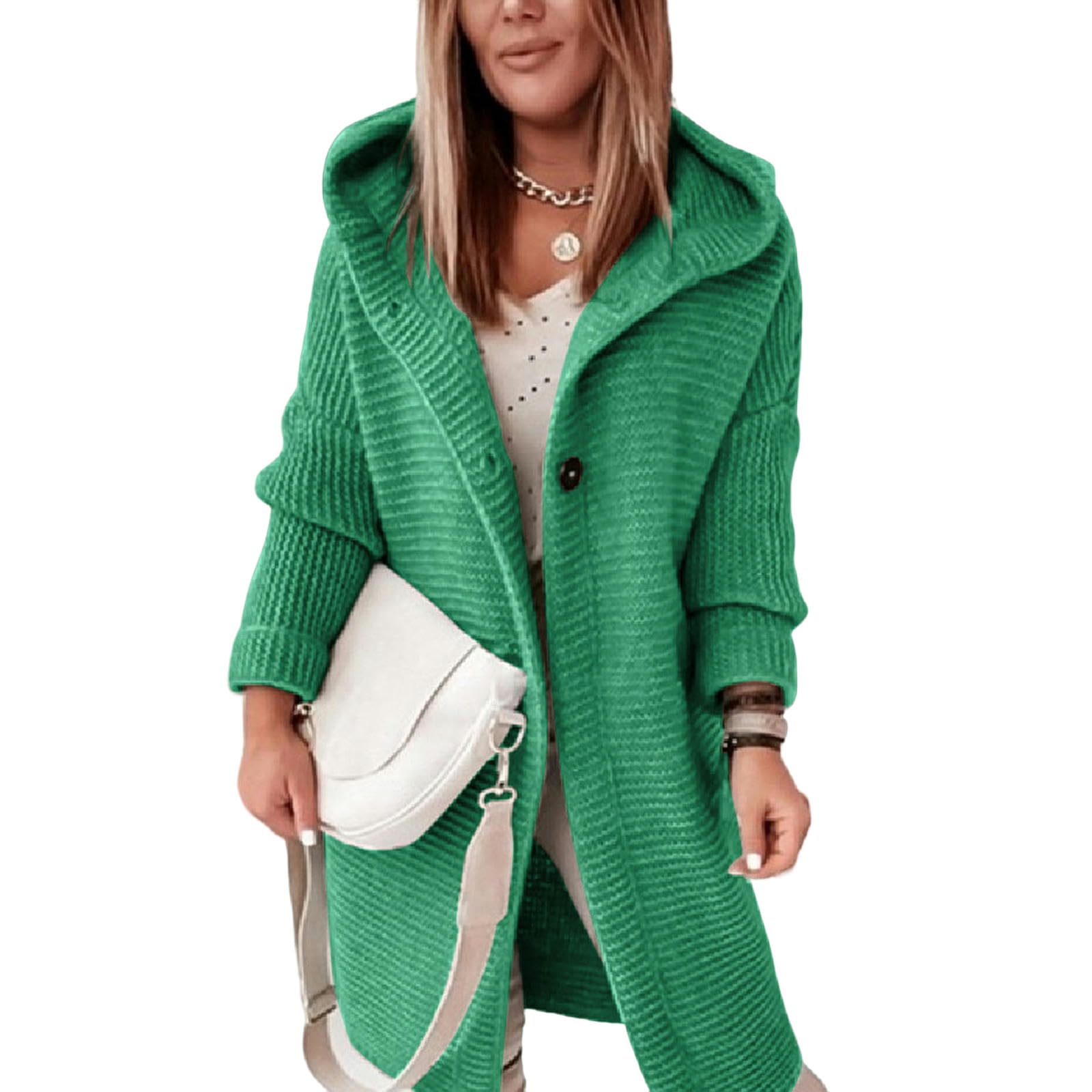 TEidea Rebeca Mujer Verano Cárdigan De Mujer para Invierno: Jersey Abierto De Punto Suelto con Mangas Largas - Jersey para Otoño/Invierno