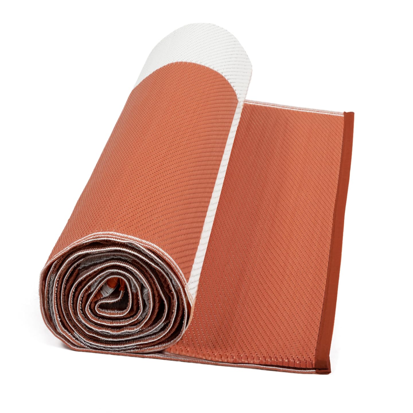 IDMarket - Tapis extérieur GEOMETRIQUE Terracotta 270 x 370 CM