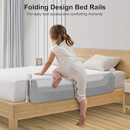 Miniatura 2 de Riel de cama para niños pequeños, rieles de cama para niños, para cama individual, matrimonial, Queen, King, litera, protector de riel de cama extra