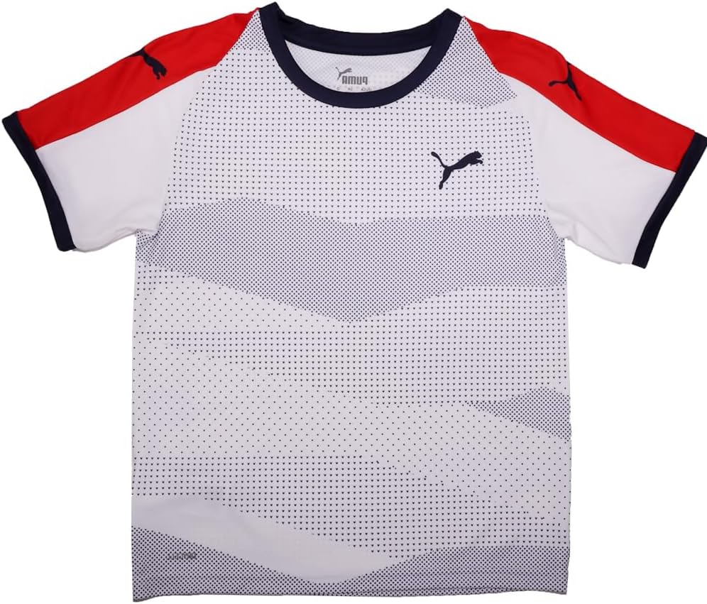 PUMA Kids Boys Kc Crew Neck Short Sleeve Jersey Casual - White