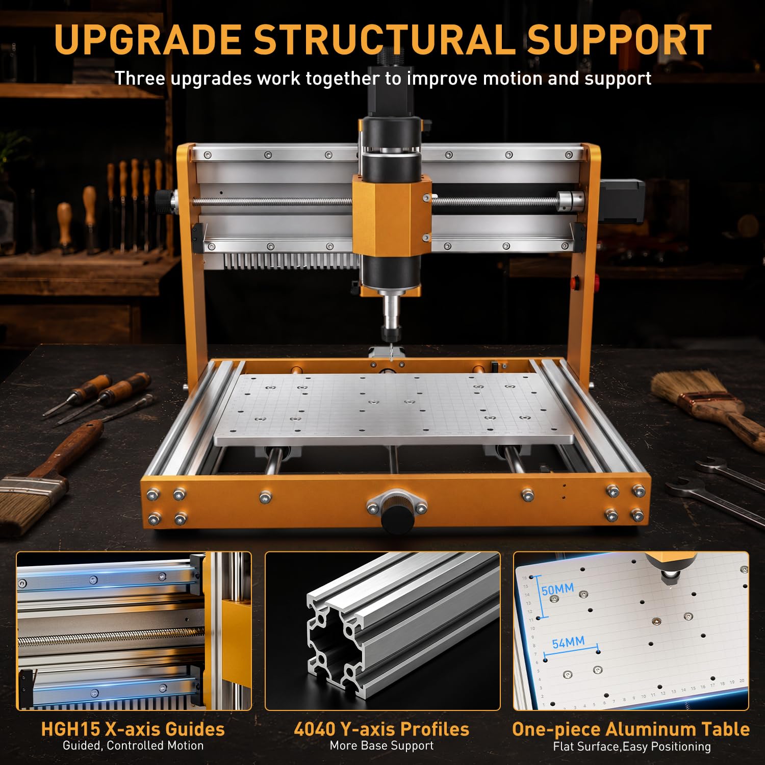 LUNYEE 3018 Pro Ultra 500W CNC Router Machine para madera y metal blando