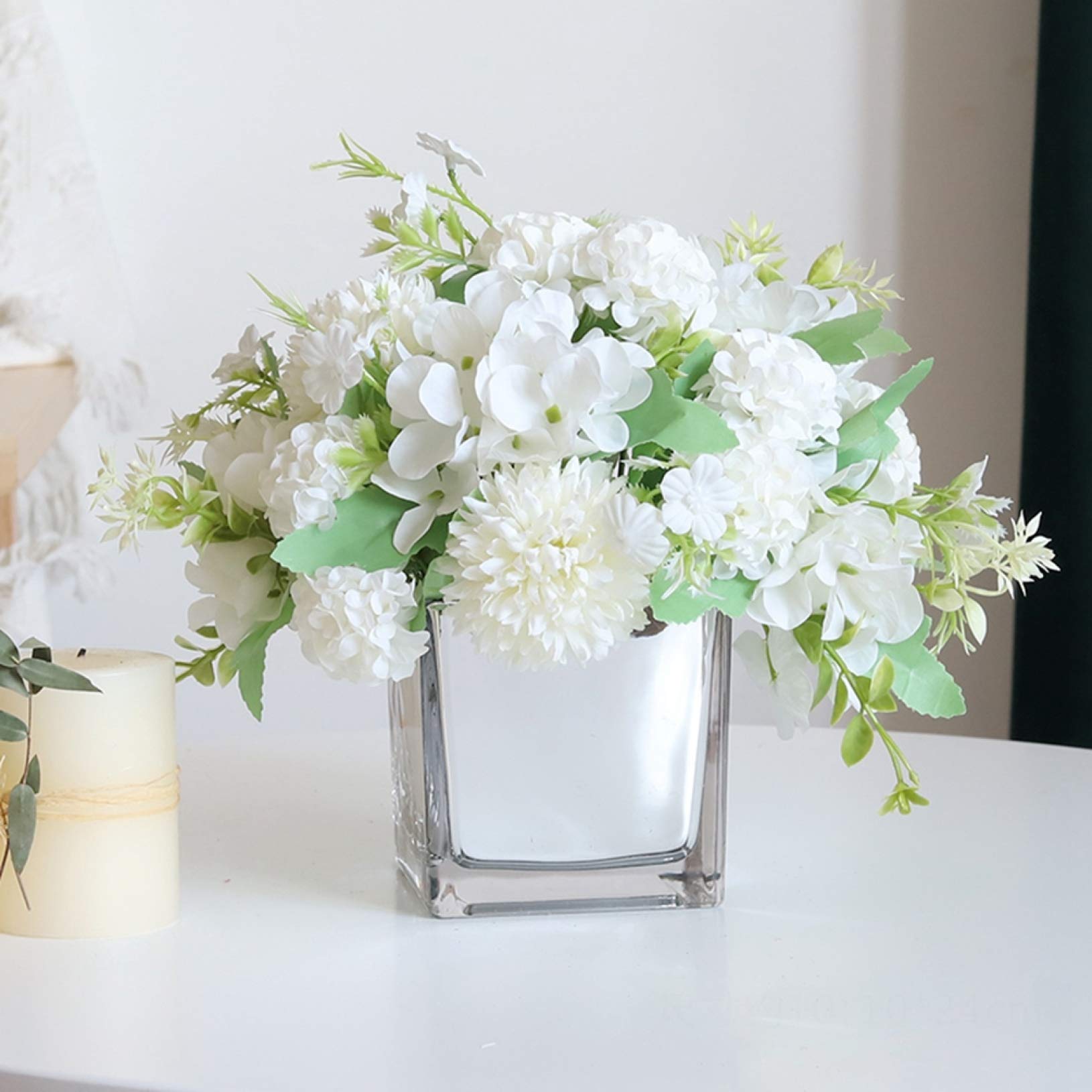 Amazon 造花セット 花瓶付 薔薇 ローズ 置物 インテリア おしゃれ プレゼント リビング 玄関 ダイニング 誕生日 ギフト 花束 フラワー 造花 アレンジメント インテリア おしゃれ 金枠飾り スタンド付 喫茶店 F 結婚式 造花セット 造花 オンライン通販