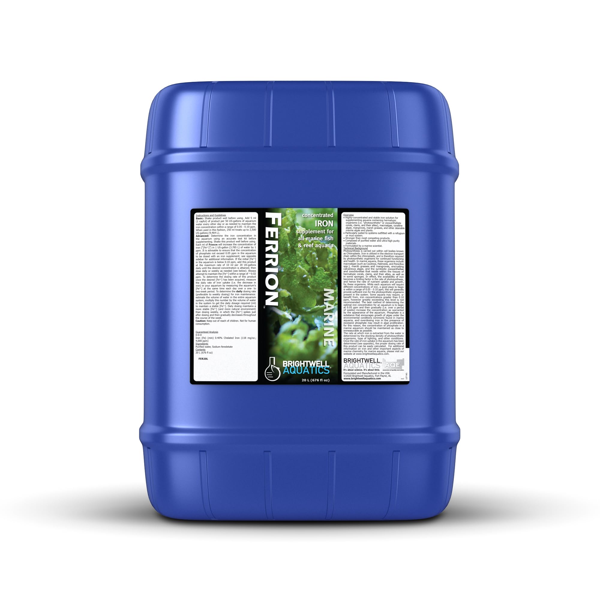 Brightwell Aquatics Ferrion - Concentrated Iron Supplement for Marine Fish and Reef Aquariums