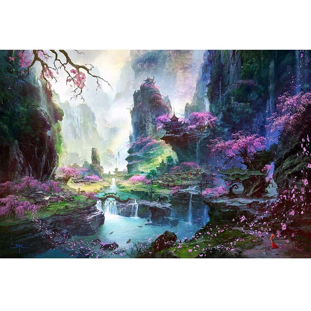Cherry Canyon Puzzle de 5000 piezas, rompecabezas para niños adultos, rompecabezas de 5000 piezas, rompecabezas de madera interesante rompecabezas de juguete ilustraciones para regalos educativos