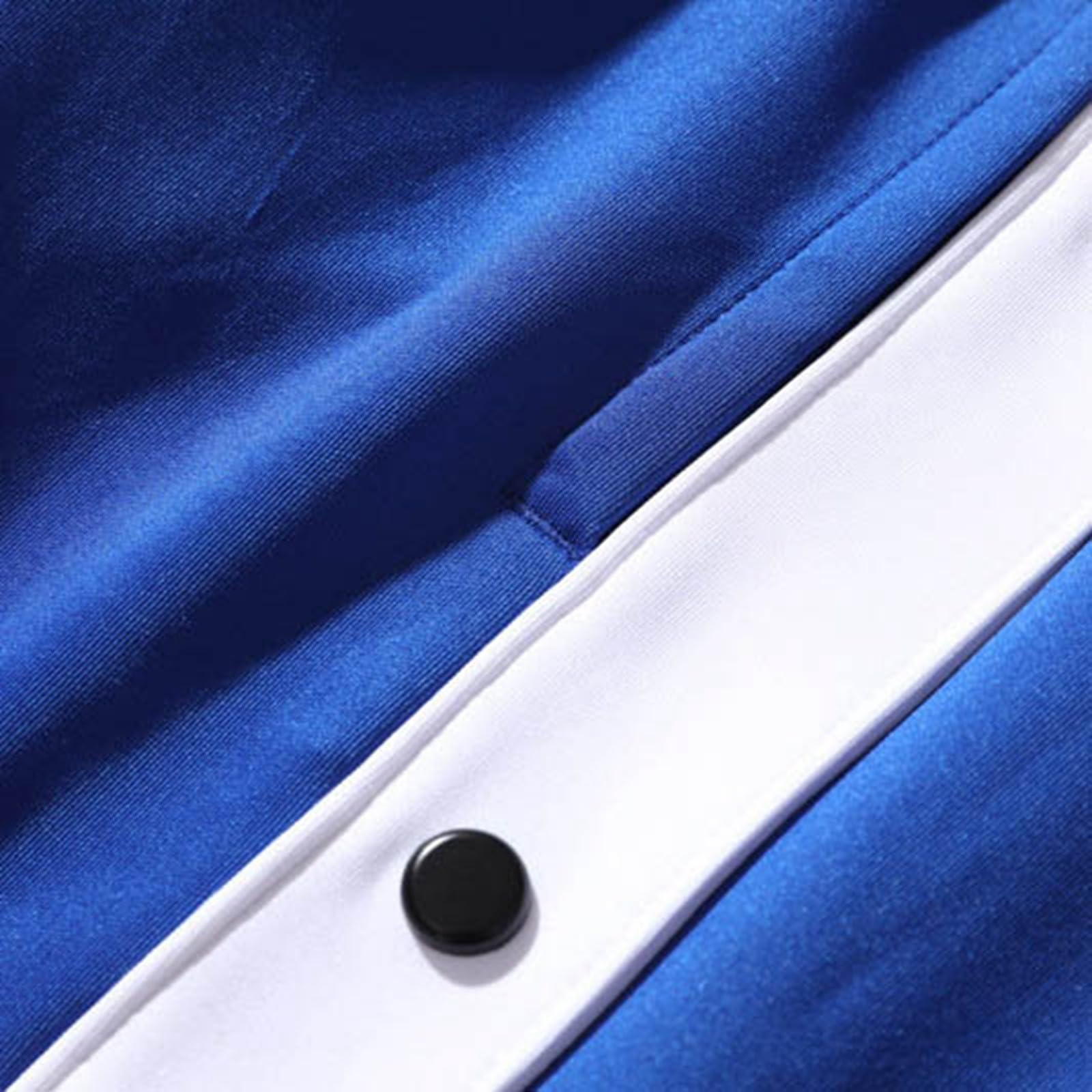 Generisch Pantalones de baloncesto con botones laterales holgados con puños elásticos