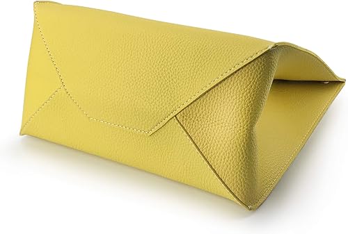 Miniatura 8 de Pequeña bolsa de mano Hoxis estilo Clutch, Tote, minimalista, retro, fabricada con piel sintética