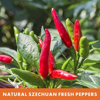 Yimi Dried Red Chilis Peppers, Medium Hot Spice For Multi Cuisine 10.7 Oz | Medium Hot Spicy Peppers Dried Chili Pods For Pozole Tamales Hotpot, Resealable Storage Bags For Cooking & Gift