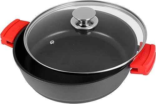 Miniatura 2 de WECOOK 10032 - Cazuela de aluminio fundido ECOSTONE, 12.6 in, acero inoxidable