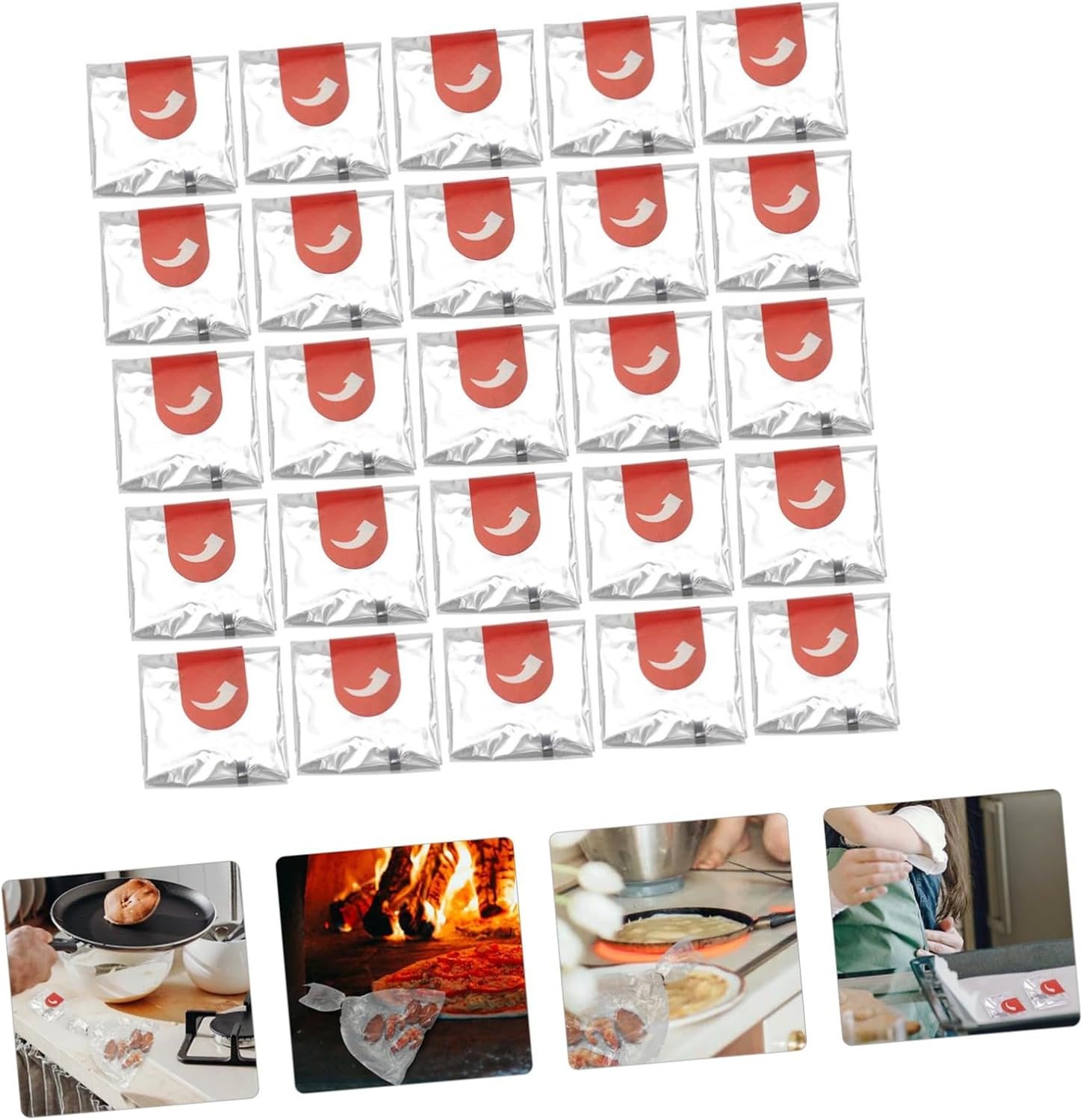 100pcs Electric Roaster Liners Vacuum Food Storage Bags for Roast Chicken Heat Resistant Grilling Bag