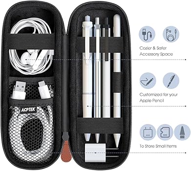 Amazon.com: AGPTEK Case Holder for Apple Pencil, Slim PU