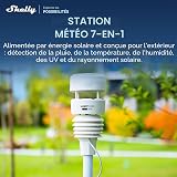 Ecowitt WS90 Powered by Shelly - Bluetooth & Zigbee Stazione Meteorologica Intelligente 7-in-1, UV e Misurazione della Radiazione Solare, Irrigazione e Giardinaggio, Rilevamento Pioggia Aptico, IPX5 - 6