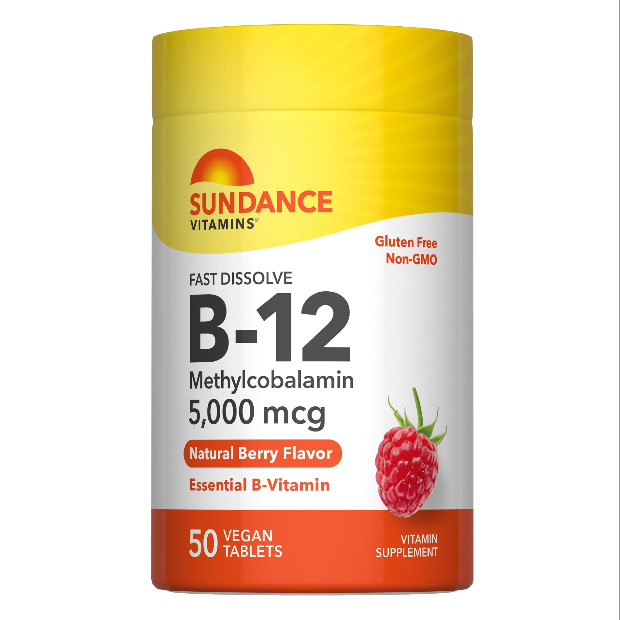Sundance Vitamin B12 Fast Dissolve Tablets | 5000 mcg | 50 Count